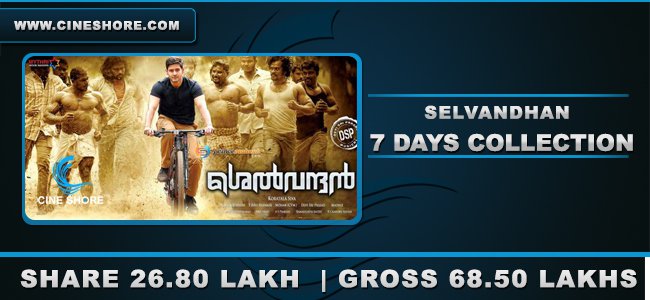 Selvandhan ( Srimanthudu ) 7 days Kerala Collection Image